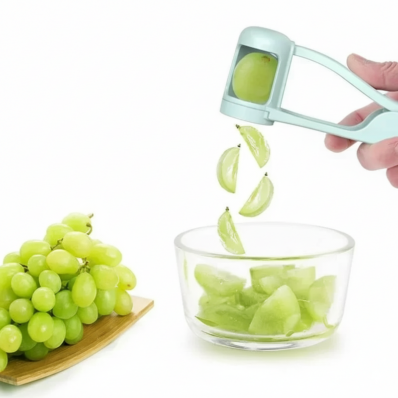 Herramienta para cortar uvas y tomates para uso en cocina