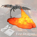 Lampe LED 3D Dragon Cracheur de Feu Rechargeable USB