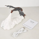 Lampe LED 3D Dragon Cracheur de Feu Rechargeable USB