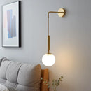 Lámpara de pared LED minimalista – Elegante lámpara de mesita de noche de cristal