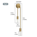 Applique Murale LED Nordique Moderne – Sconce Minimaliste Or et Noir