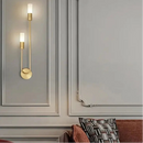 Applique Murale LED Nordique Moderne – Sconce Minimaliste Or et Noir