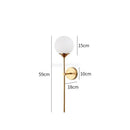 Elegante aplique de pared de cristal – Luz nórdica para la decoración del dormitorio