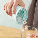 Cubeta portátil de silicona para hielo – Haz cubitos de hielo perfectos