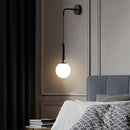 Lámpara de pared LED minimalista – Elegante lámpara de mesita de noche de cristal