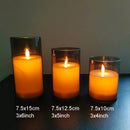 Luz de vela LED recargable por USB con mando a distancia