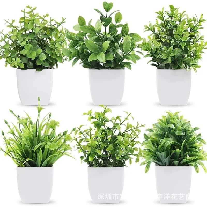 Planta Bonsái Artificial en Maceta para Decoración del Hogar