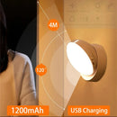 Luz de noche LED con sensor de movimiento, recargable por USB
