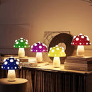 Lámpara de mesa LED con forma de seta, recargable por USB