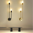 Applique Murale LED Nordique Moderne – Sconce Minimaliste Or et Noir