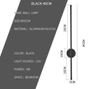 Lámpara de pared LED delgada – Aplique de luz vertical minimalista moderno