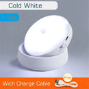 Luz de noche LED con sensor de movimiento, recargable por USB