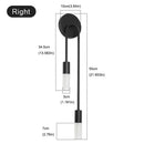Applique Murale LED Nordique Moderne – Sconce Minimaliste Or et Noir