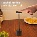 Lámpara de mesa táctil recargable por USB con 3 modos de luz