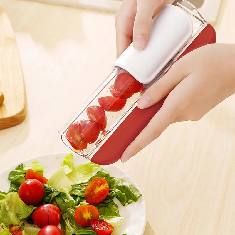 Coupe-fruits facile pour salades, tomates et raisins