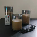 Luz de vela LED recargable por USB con mando a distancia